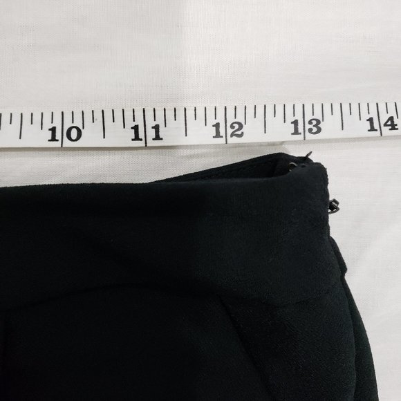 Whowhatwear Black Wrap Culottes Size 4 - Picture 6 of 10